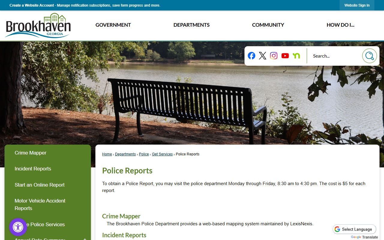 Brookhaven police reports information people search