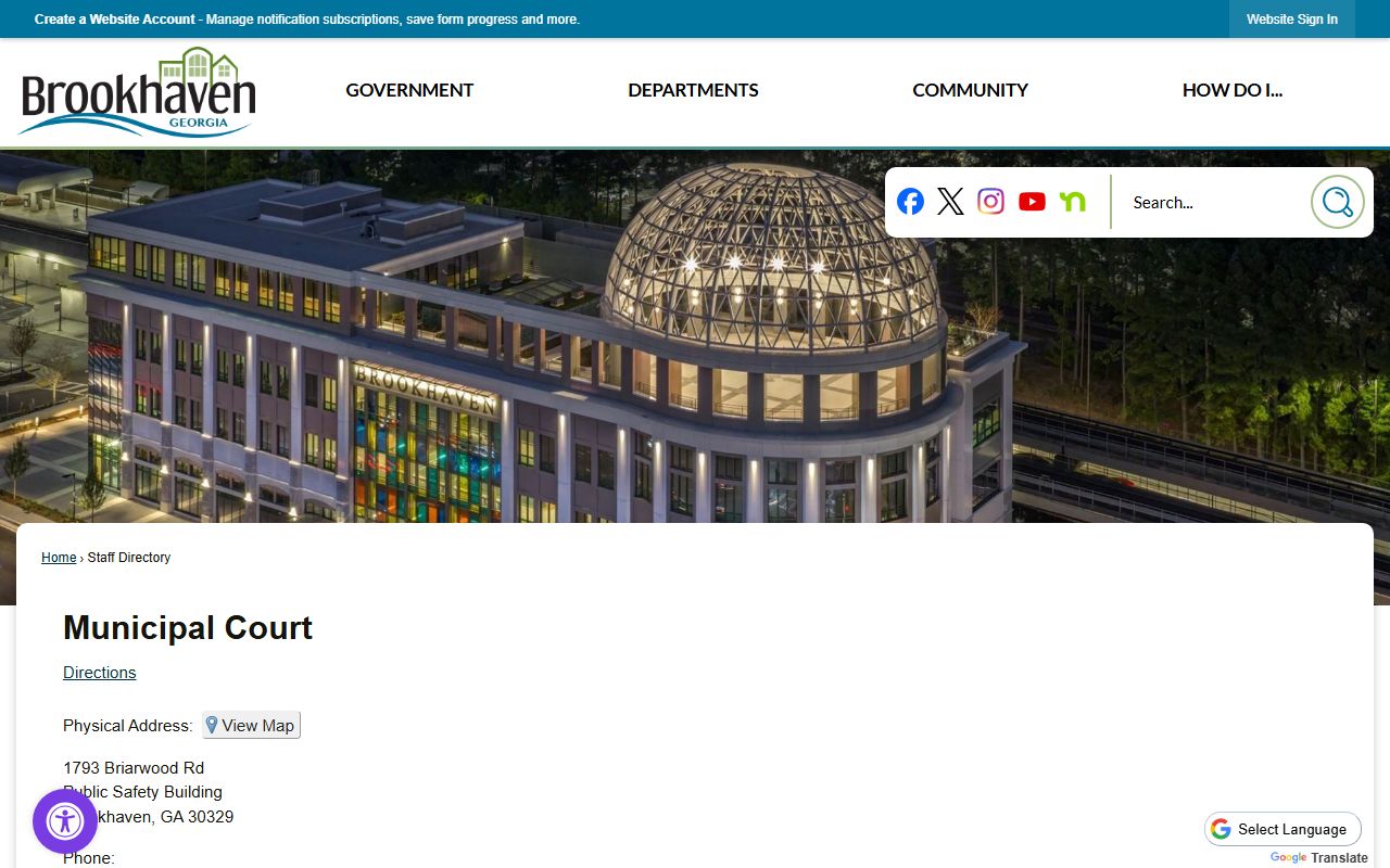 Brookhaven municipal court directory people search