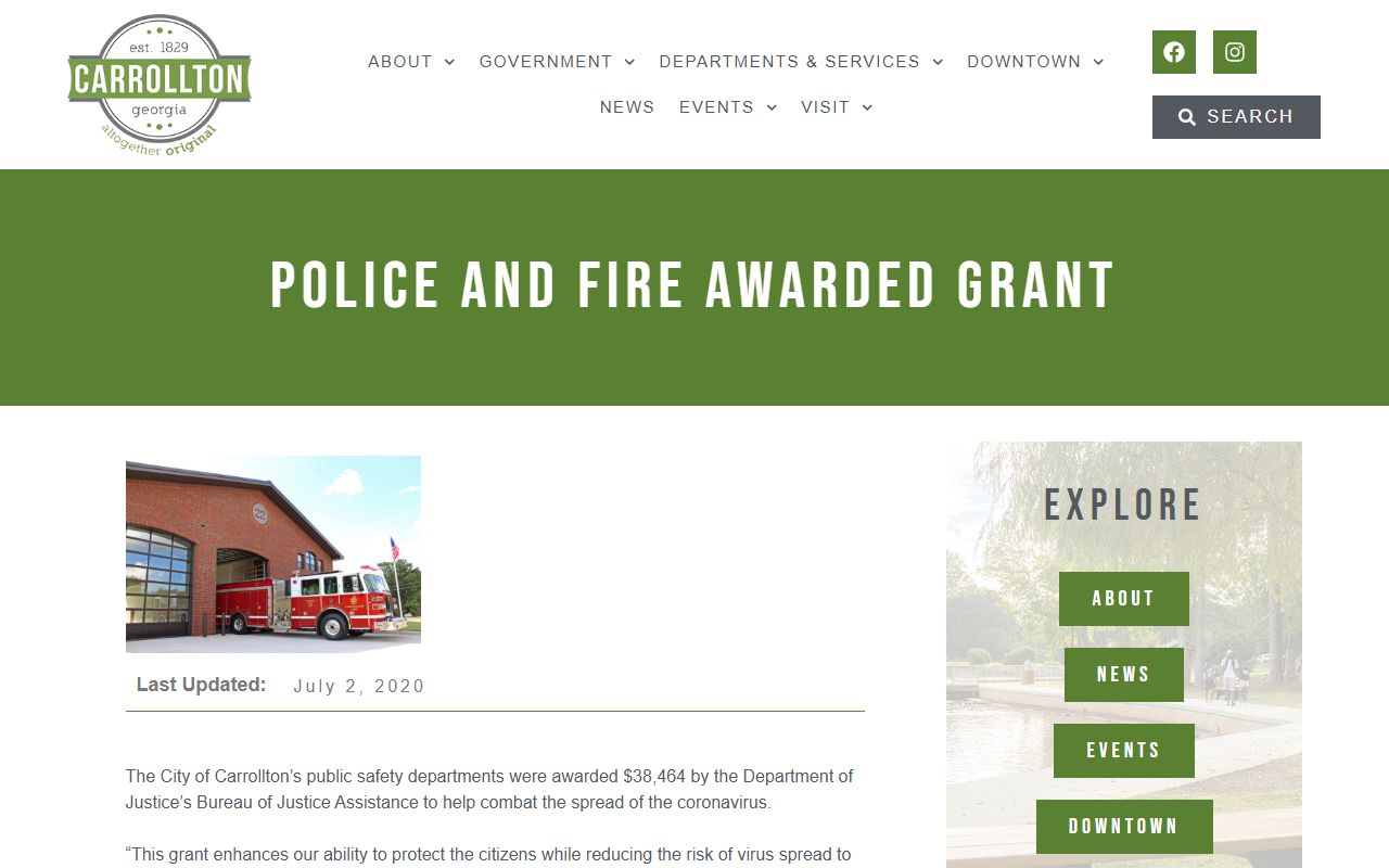 Carrollton Police Department people search records