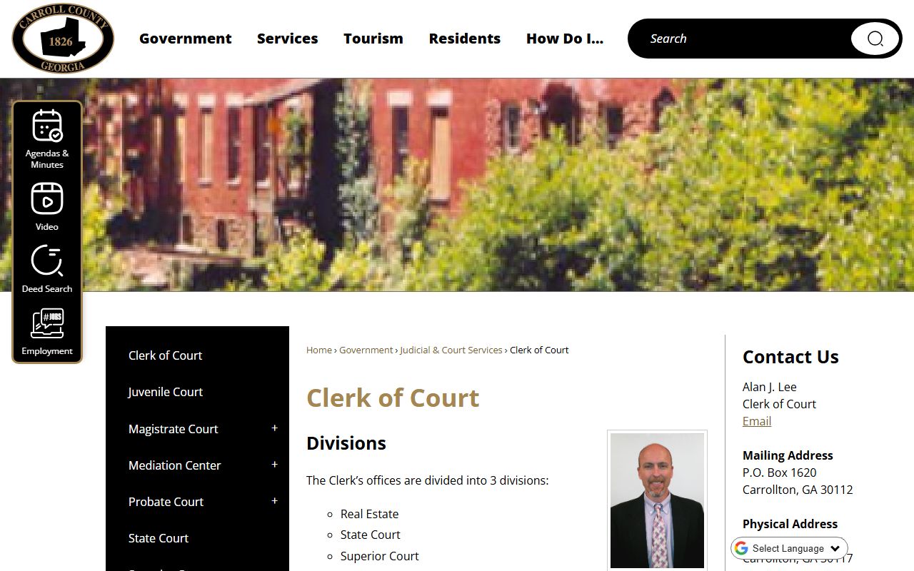 Carroll County Clerk of Court people search