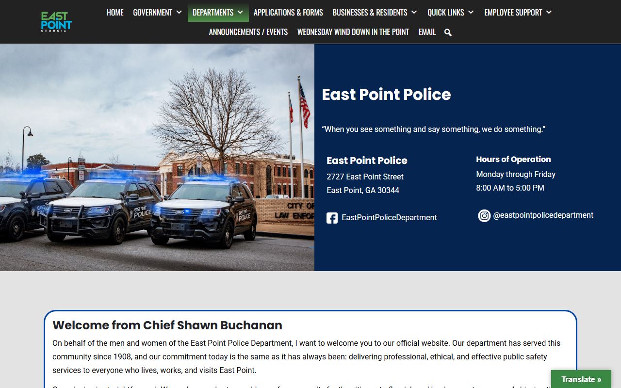 East Point police department records for people search