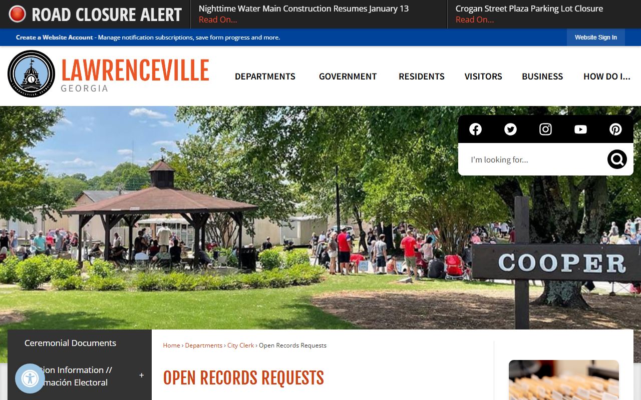 Lawrenceville open records info people search