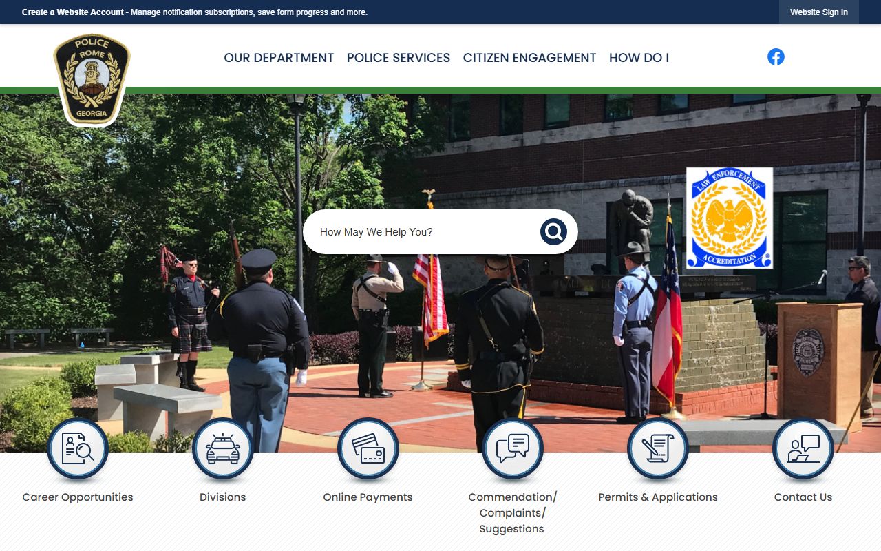 Rome Police Department for people search