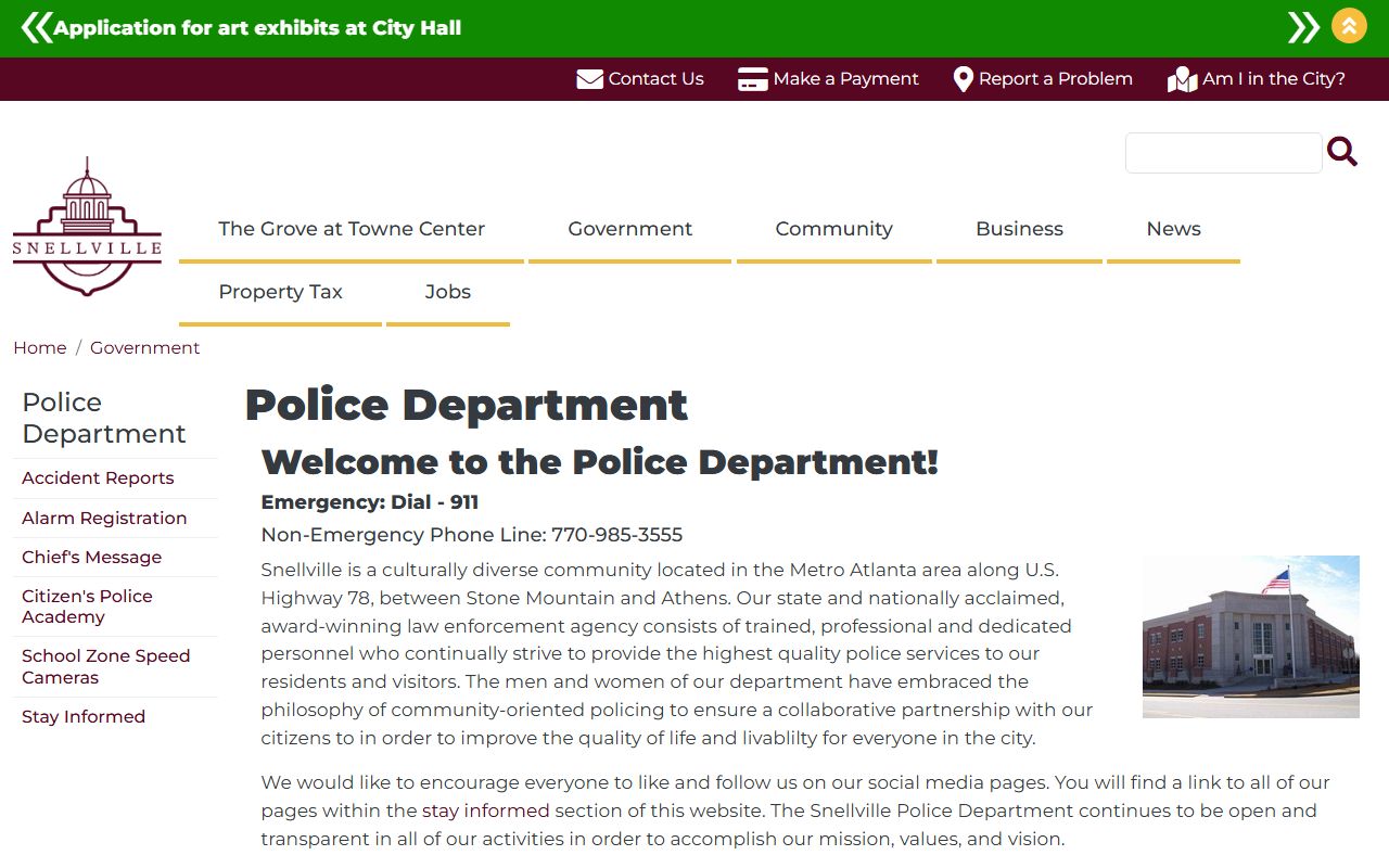 Snellville Police Department people search records