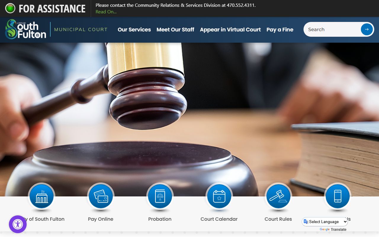 South Fulton people search municipal court information