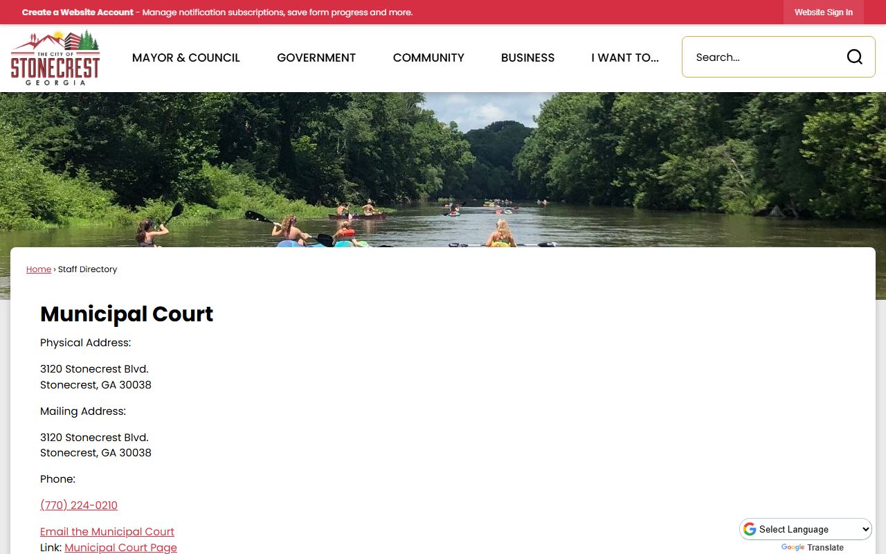 Stonecrest municipal court directory people search