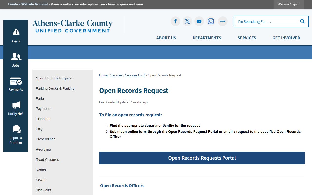 Athens-Clarke County open records info people search