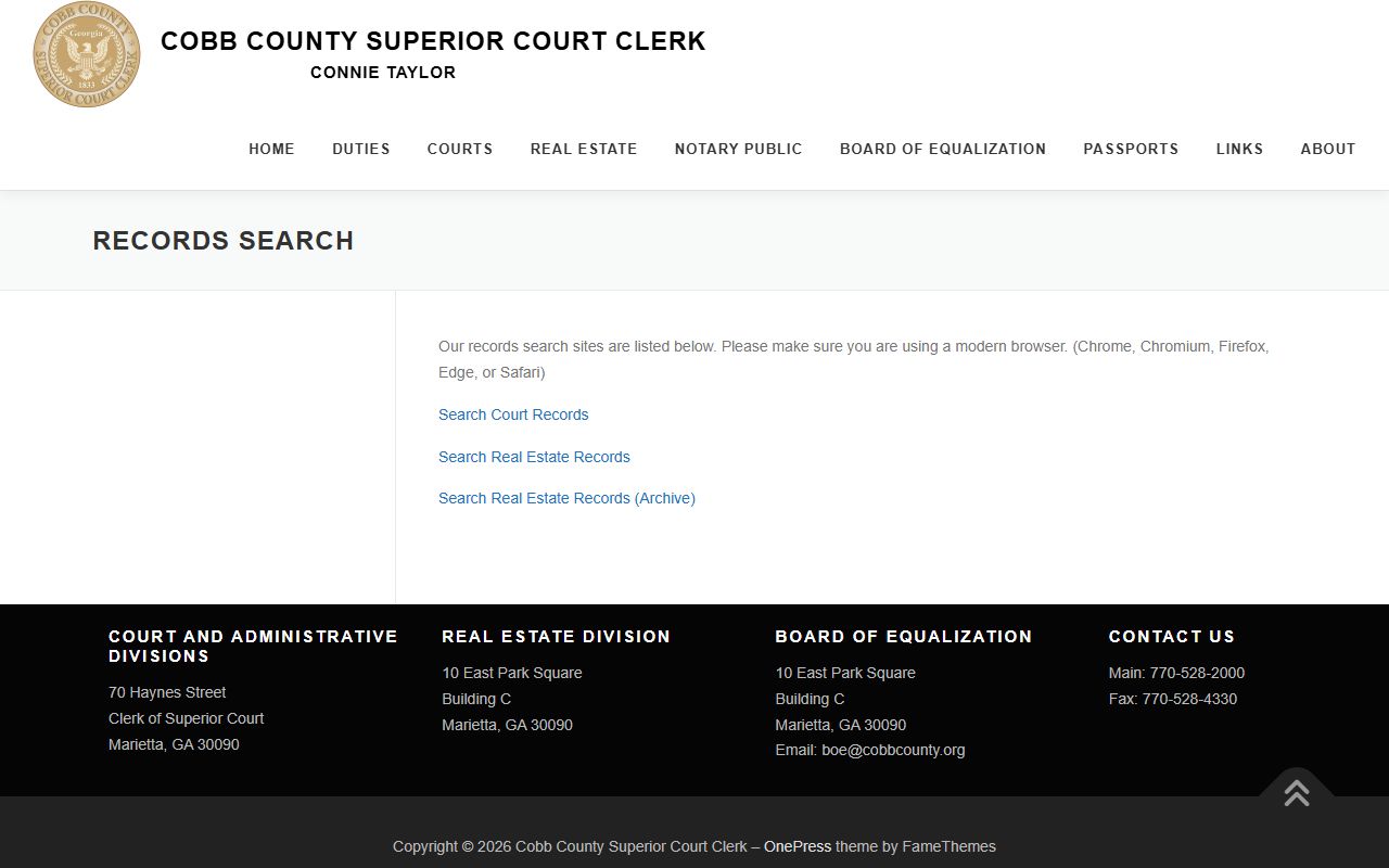 Cobb County Superior Court records search for people search