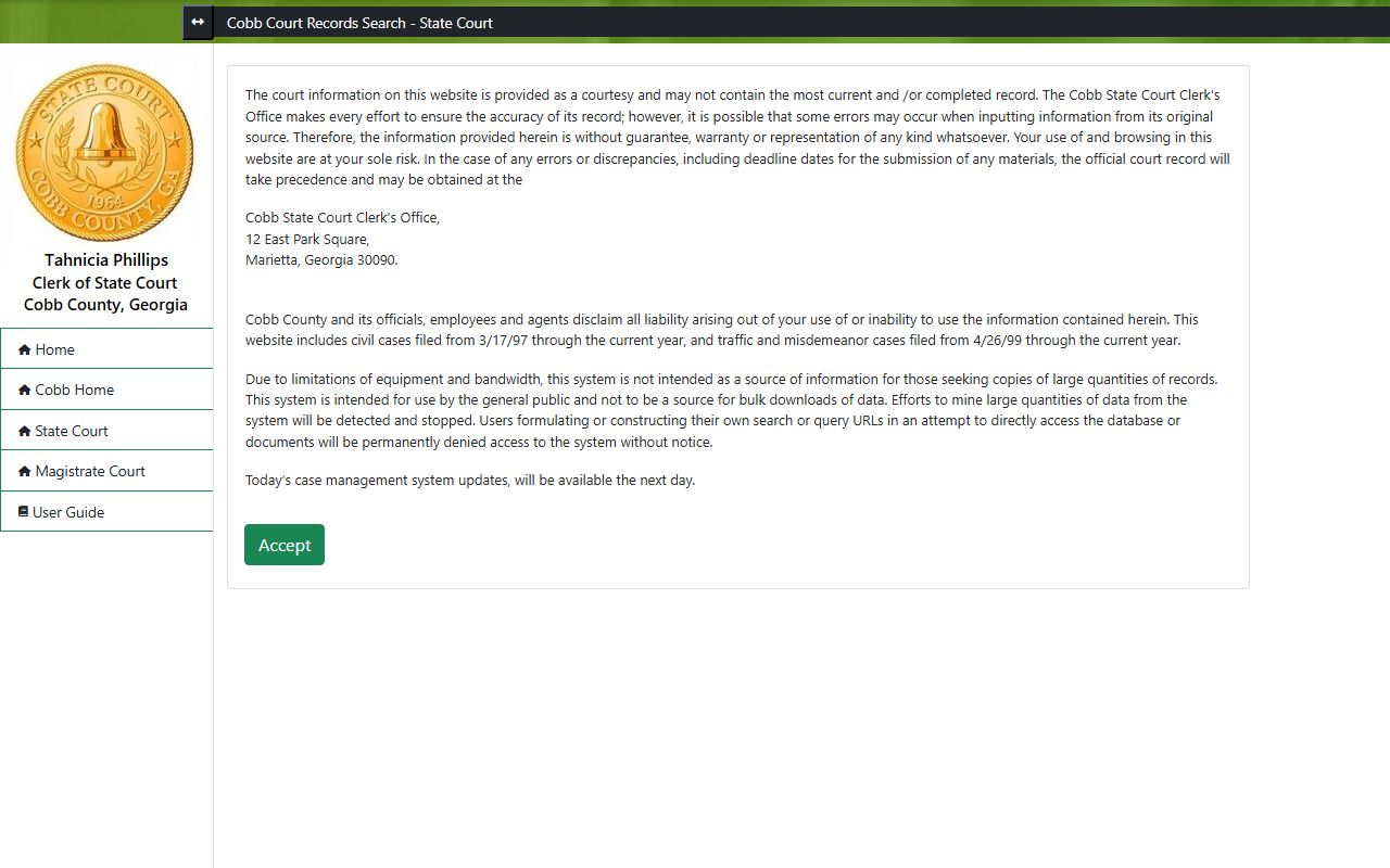Cobb County State Court records search for people search