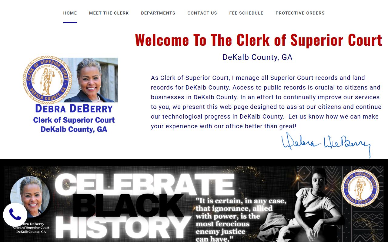 DeKalb County Clerk of Superior Court for people search
