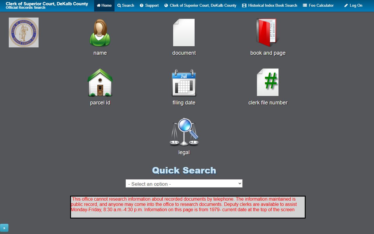 DeKalb County land records search for people search