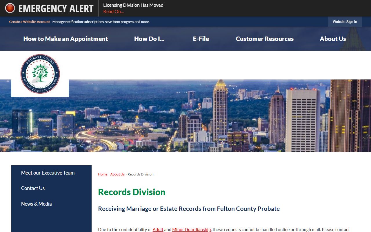 Fulton County Probate Court records for people search