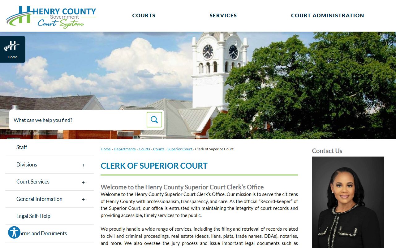 Henry County Clerk of Superior Court people search