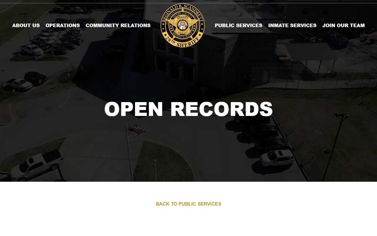 Henry County Sheriff open records people search